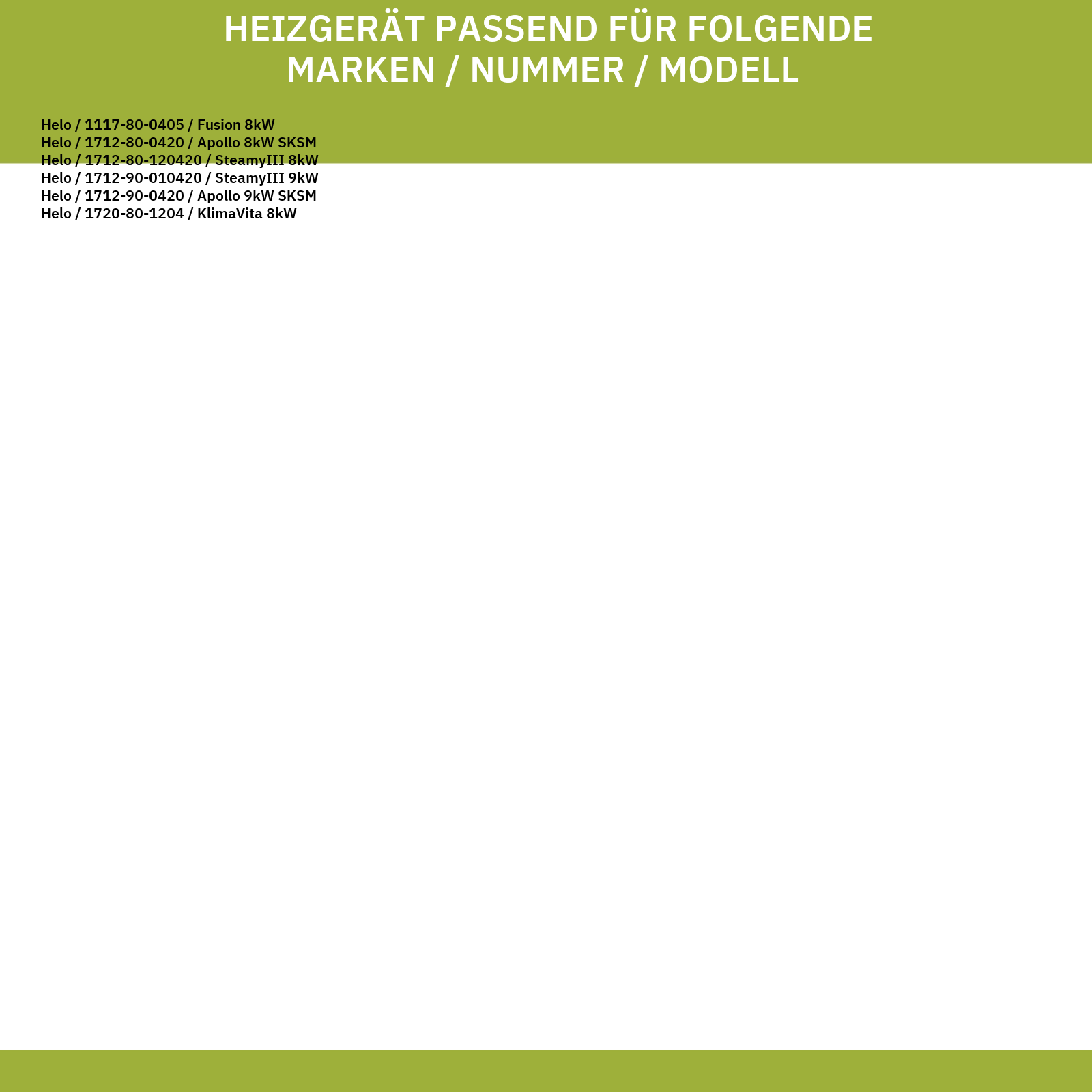 Heizelement wie HARVIA SEPC-95 2670W 230V für Saunaofen