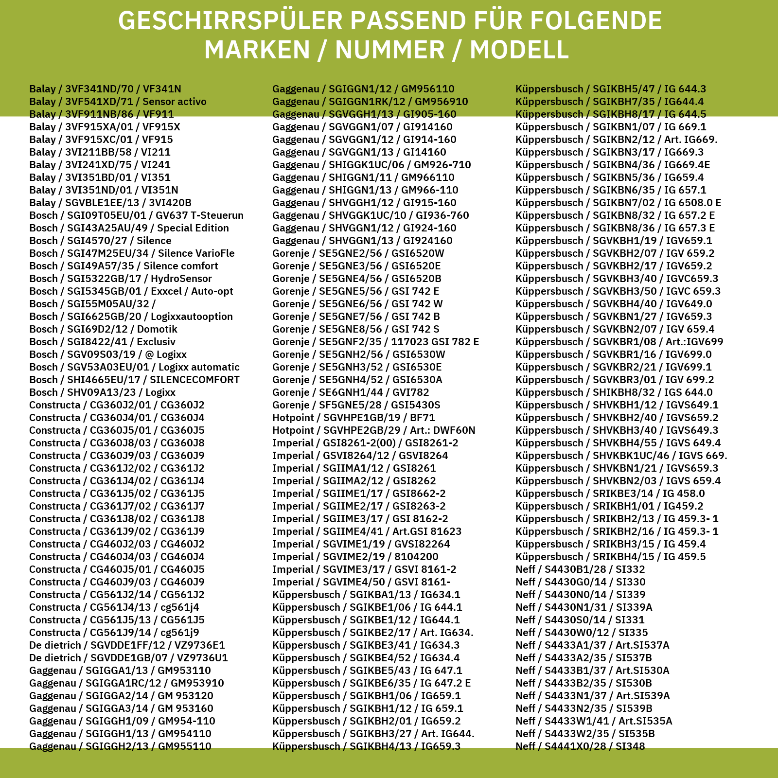 Einbausatz Türbefestigung BOSCH 00165737 für Möbeltüre Dekortüre Holzfront an Geschirrspüler