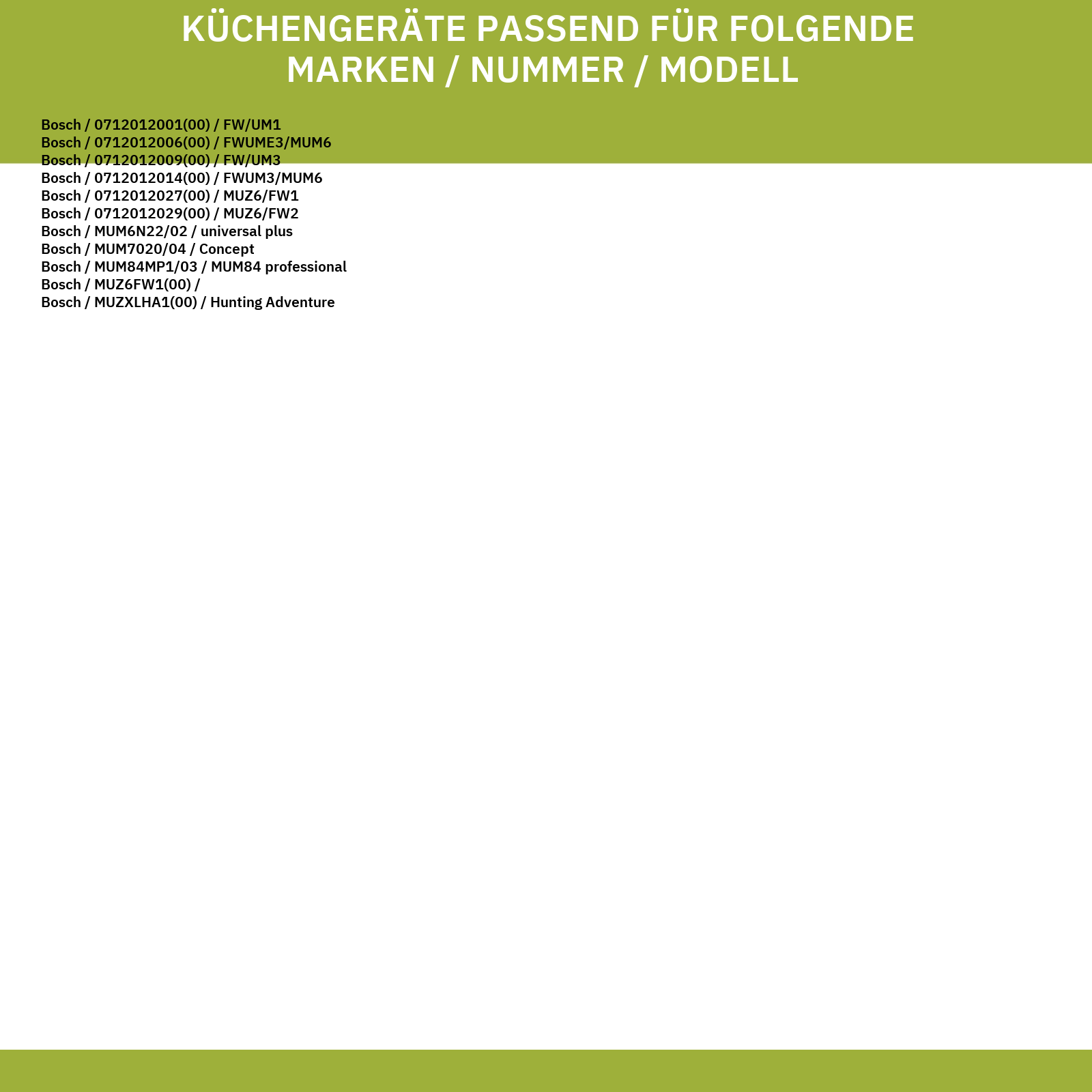 Lochscheibe BOSCH 00047963 6mm LochØ für Fleischwolf Küchenmaschine