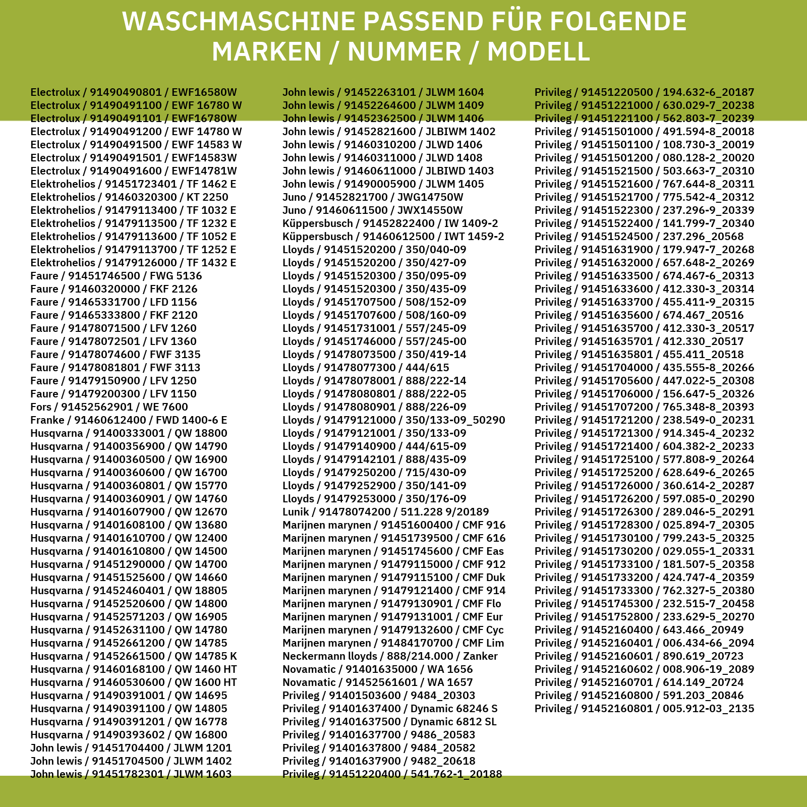 Flusensiebeinsatz AEG 132136811/8 für Waschmaschine Waschtrockner