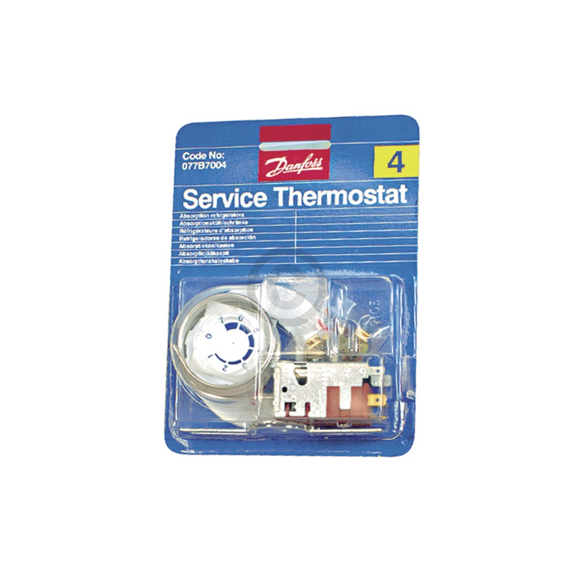 Thermostat Danfoss Nr.4 077B7004 universal kompatibel mit Absorberkühlgeräte mit Hilfskontakt