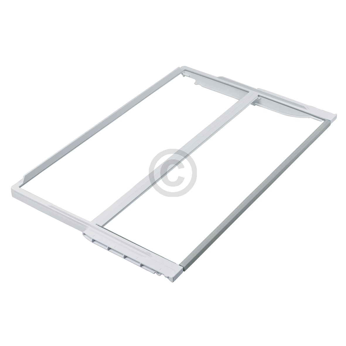 Glasplatte BOSCH 00743197 zweigeteilt 443x430mm für Kühlschrank KühlGefrierKombination