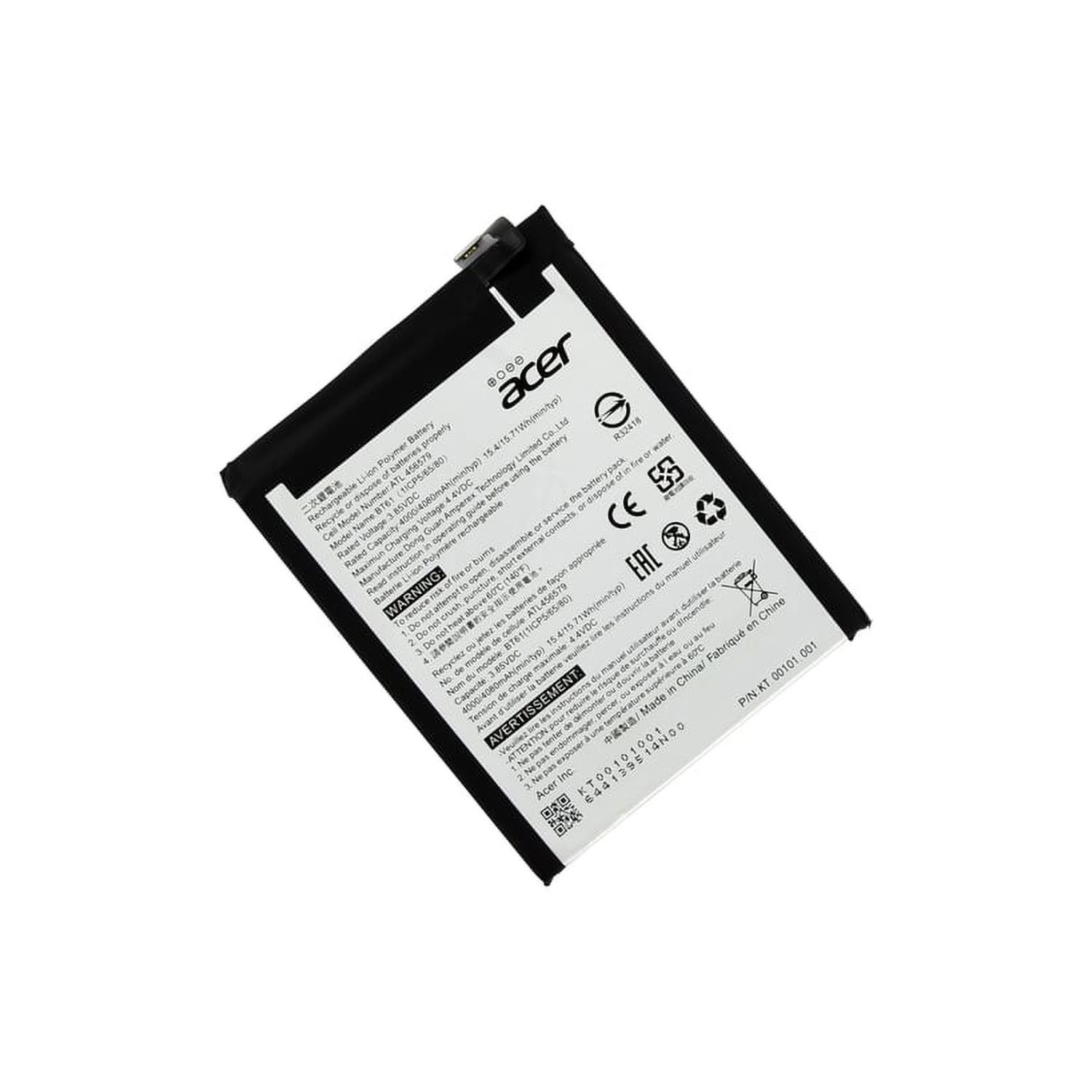 Original Akku für Acer Liquid Z6 Plus 3,00 Volt 4000 mAh 12,00 Wh Li-Pol Akku