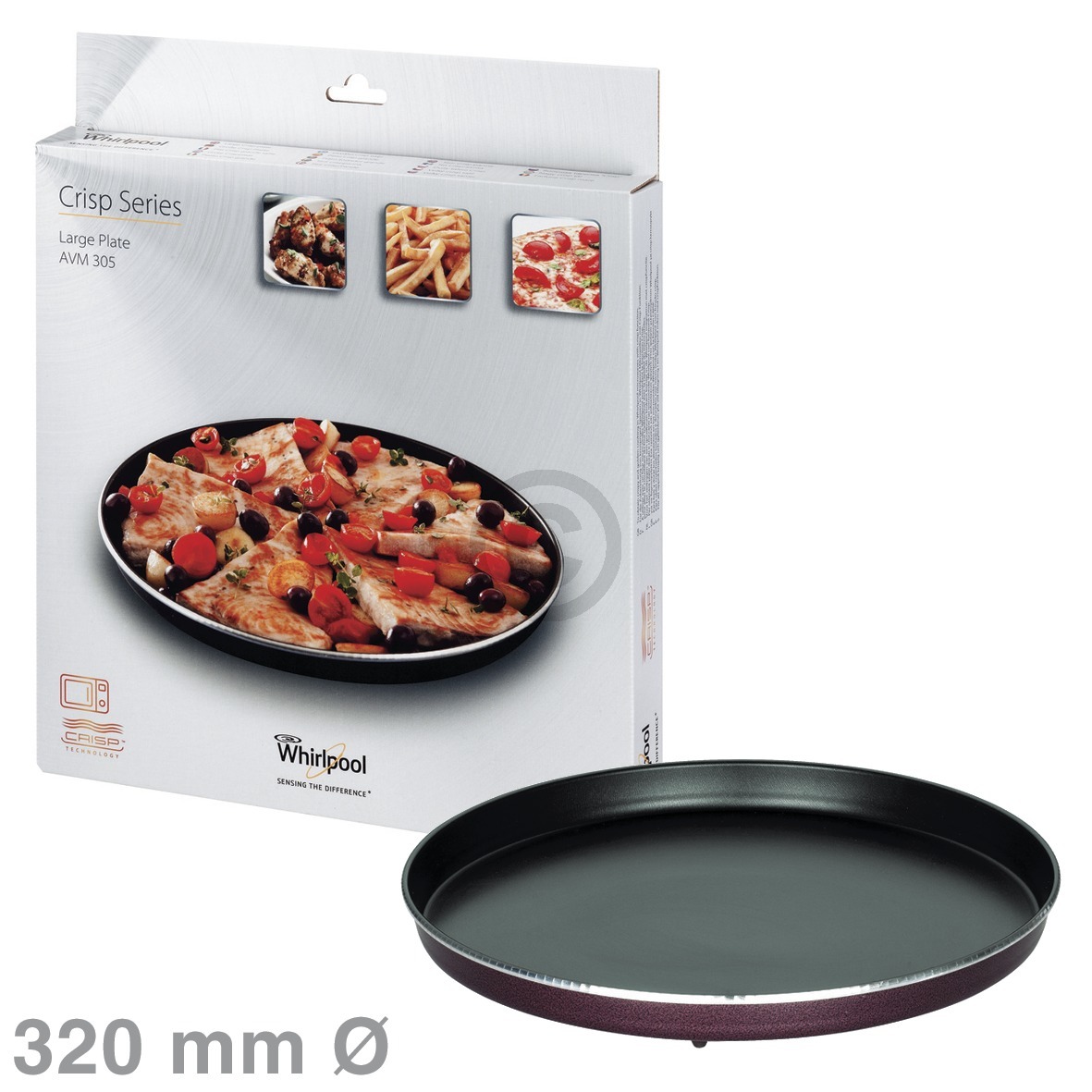 Drehteller Crisp-Platte 320mmØ groß Whirlpool AVM305