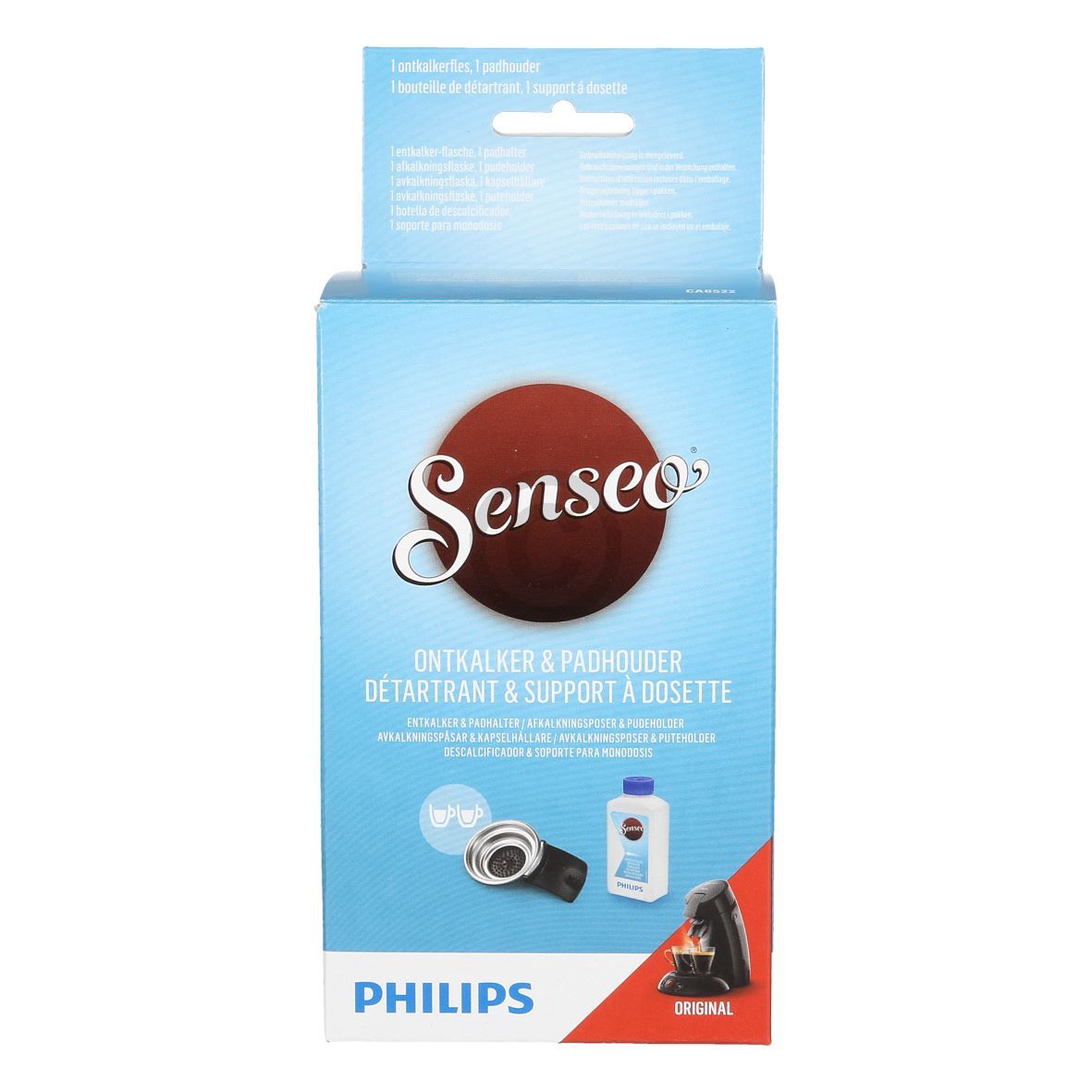 Set PHILIPS CA6522/02 Padhalter zweifach und Entkalker für SENSEO® Kaffeemaschine Padmaschine