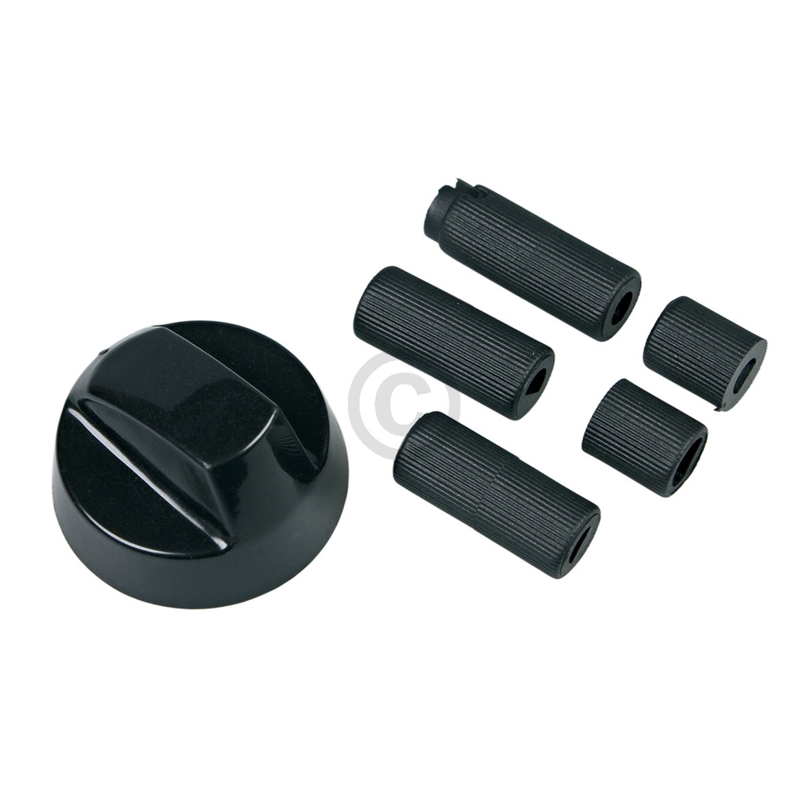 Knebel 43mmØ schwarz mit Adaptern Universal für alle Marken