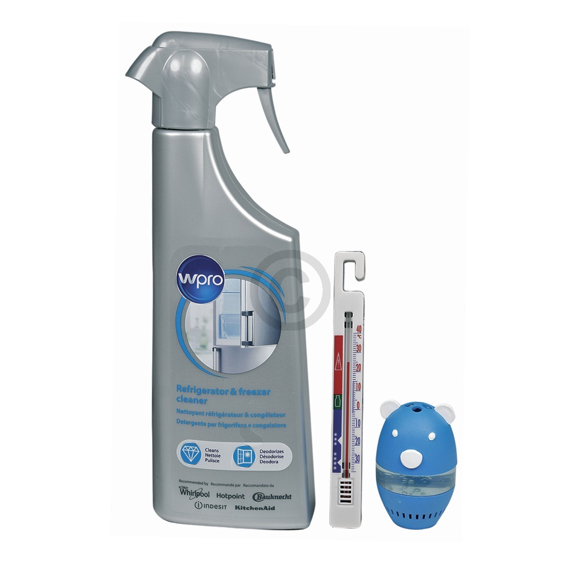 Kühlschrankreiniger + Thermometer + Geruchsentferner Wpro COL015