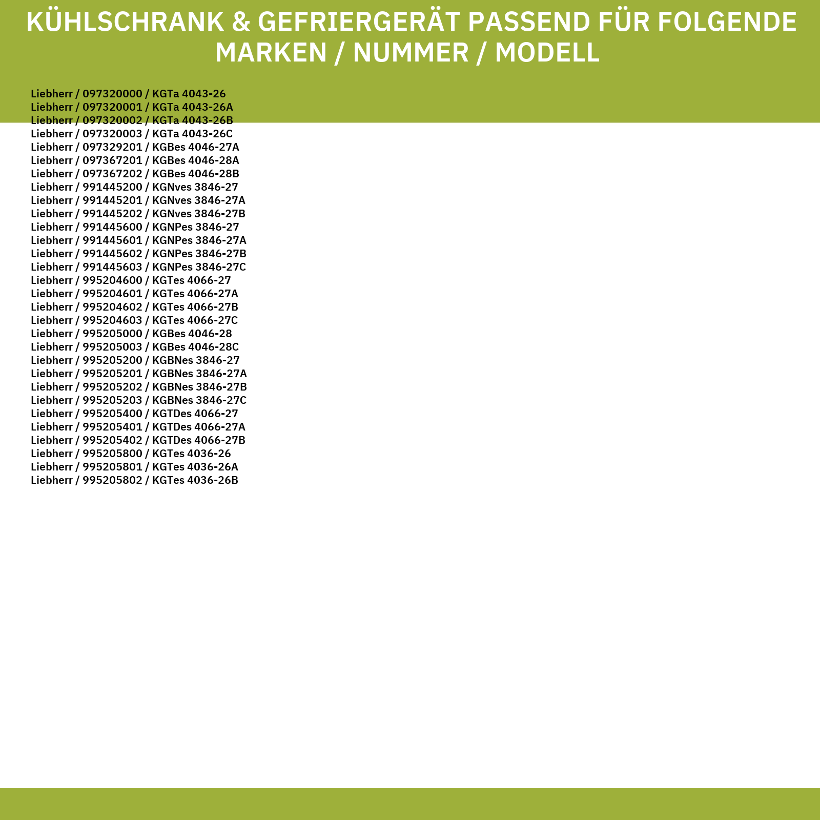 Türdichtung für Kühlteil LIEBHERR 7108642 in KühlGefrierKombination