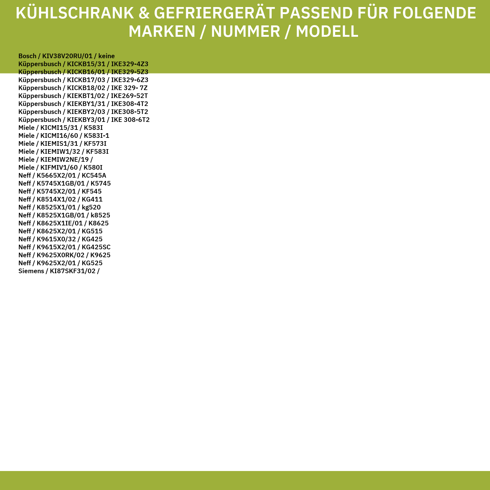 Türdichtung für Gefrierteil BOSCH 00215217 in KühlGefrierKombination