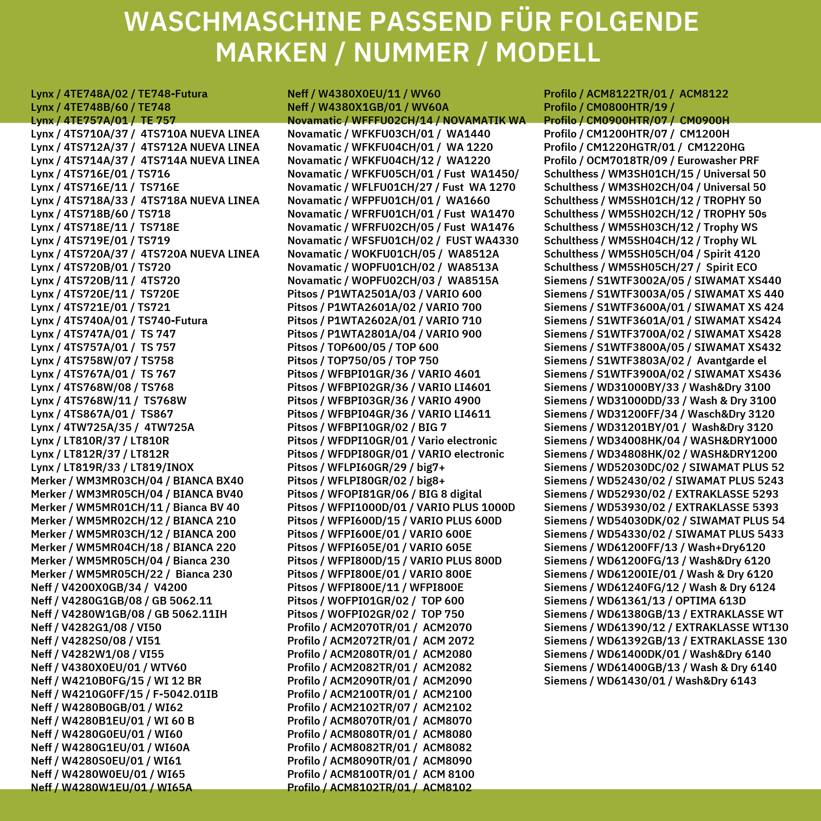 Flusensiebeinsatz BOSCH 00601996 für ASKOLL Ablaufpumpe Waschmaschine Waschtrockner