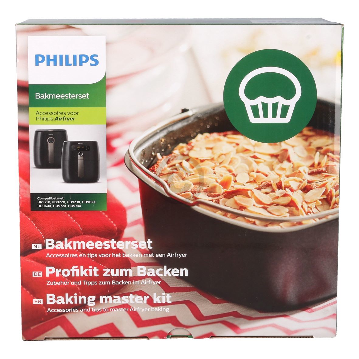Backform PHILIPS HD9925/01 Set mit Muffinförmchen für Airfryer Fritteuse