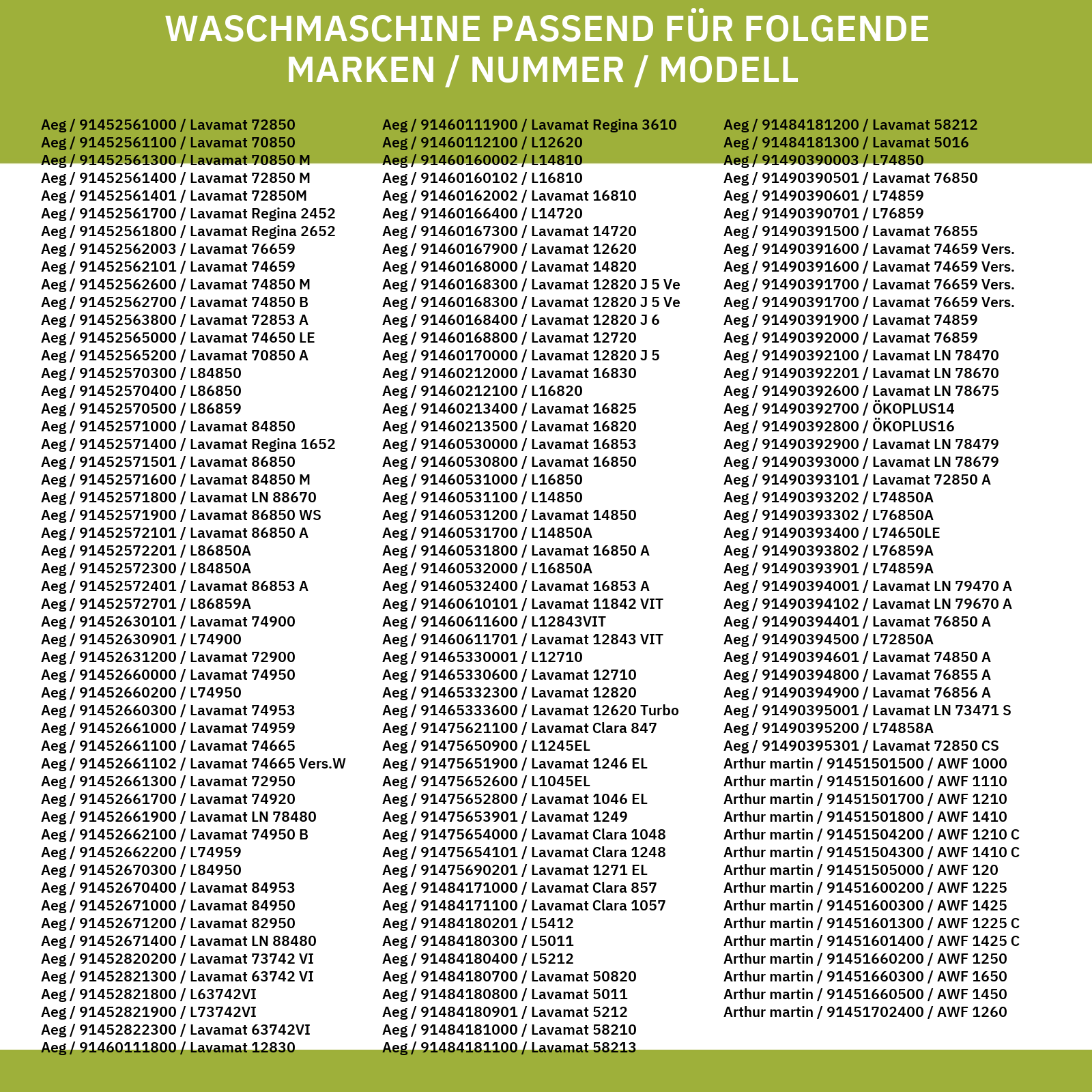 Flusensiebeinsatz AEG 132136811/8 für Waschmaschine Waschtrockner
