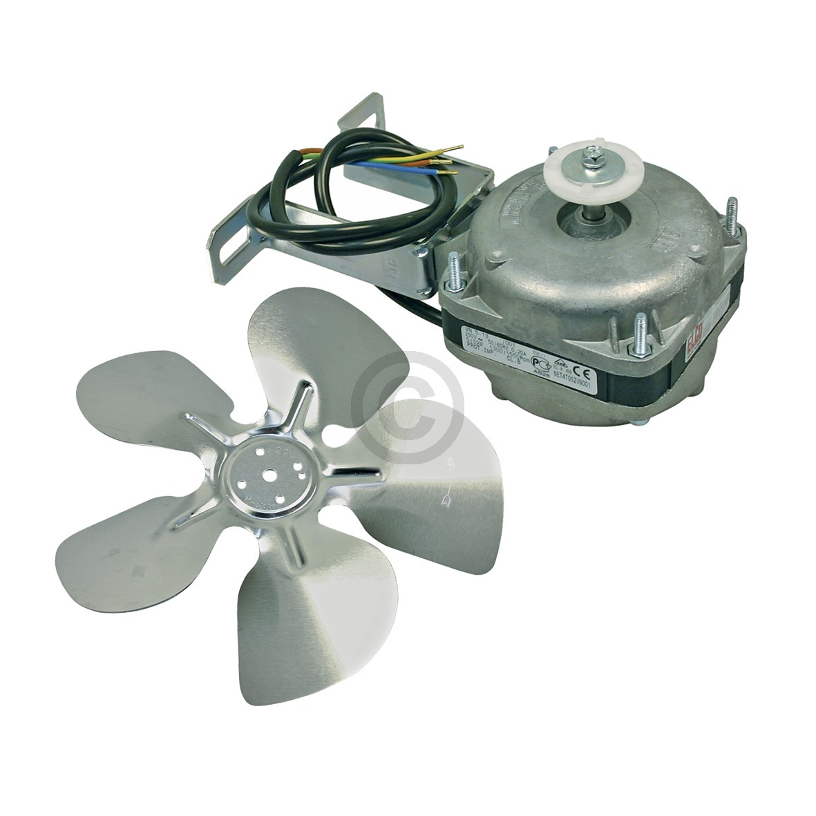 Ventilator Universal 5 Watt 230 Volt mit Haltebügel Flügel für Kühlschrank