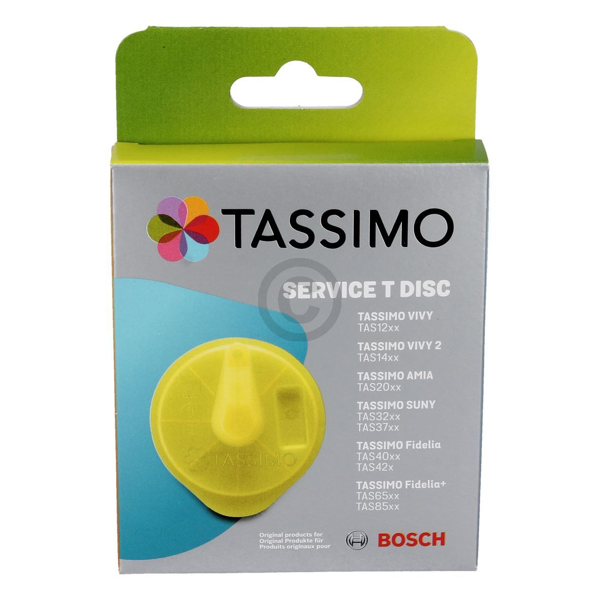 Reinigungsdisc BOSCH 17001490 TDisc gelb für Tassimo Kapselmaschinen