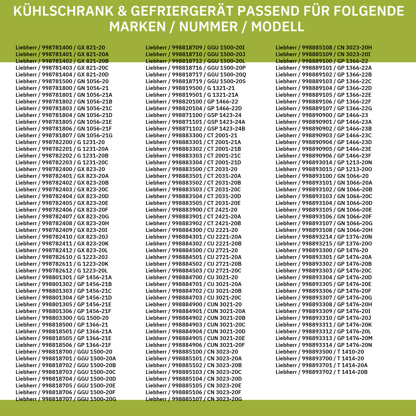 Türgriff LIEBHERR 7424848 Stangenform für Kühlschrank Gefrierschrank Gewerbe