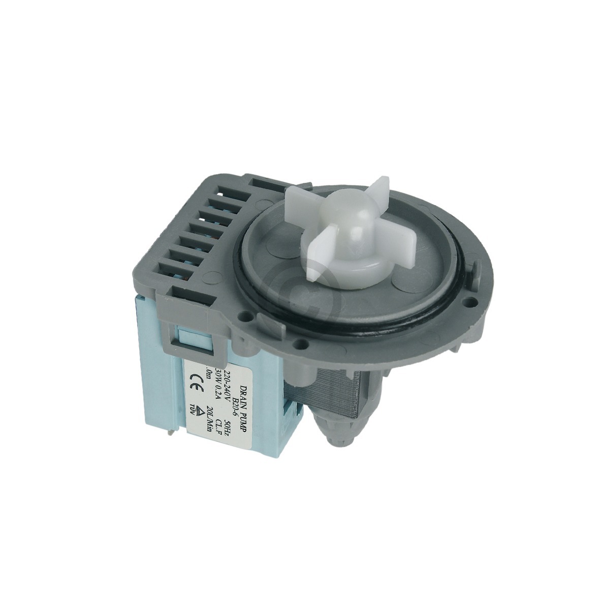 Ablaufpumpe universal kompatibel mit Pumpenmotor mit Schraubenbefestigung für Waschmaschine