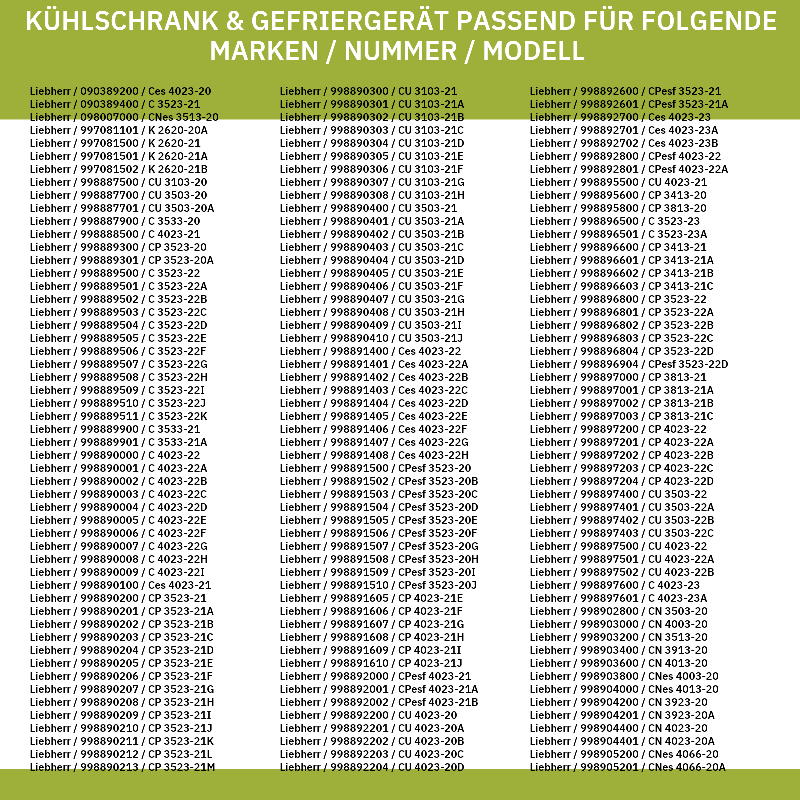 Fühler für Verdampfer, Kit Liebherr 9590084 für Kühlschrank