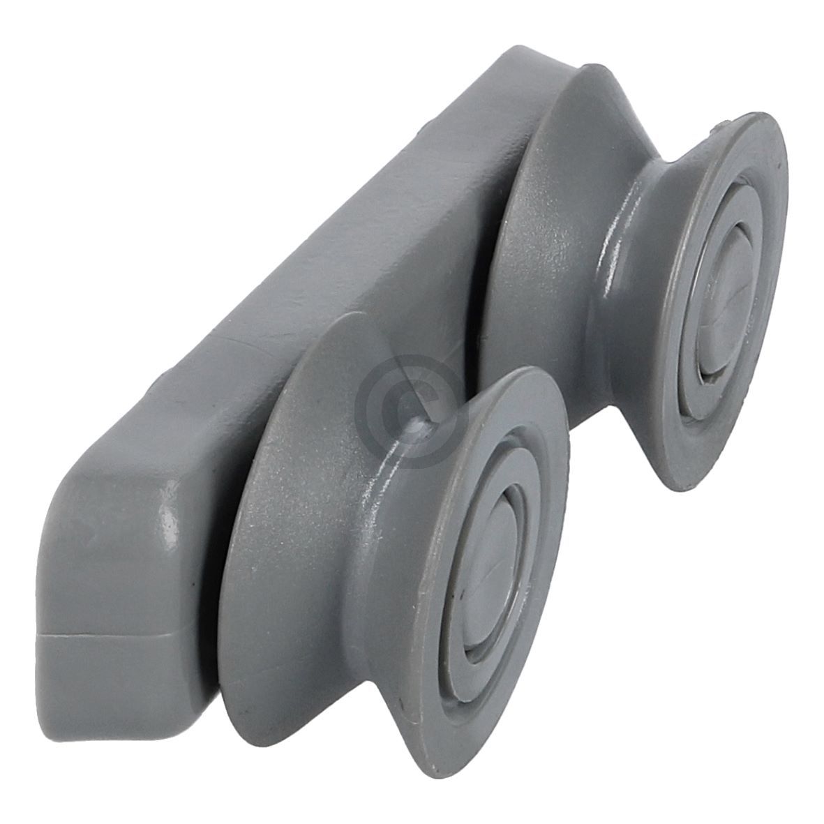 Korbrollenhalter oben kompatibel mit Whirlpool 482000009160 grau mit 2 Rollen für Geschirrspüler