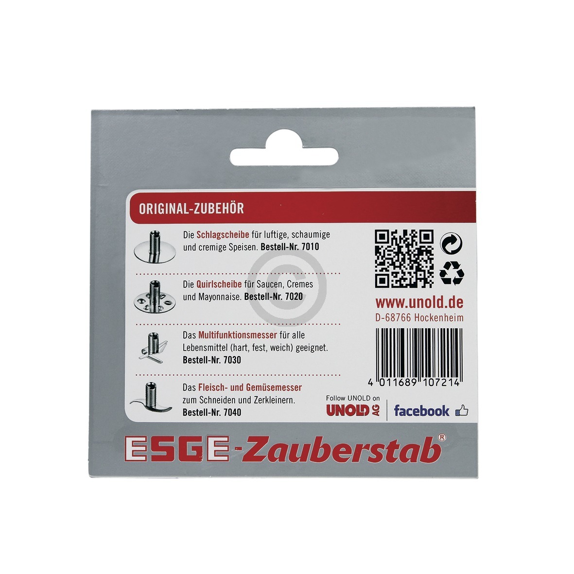 Messer Multifunktionsmesser für ESGE Zauberstab® Stabmixer Unold 7030