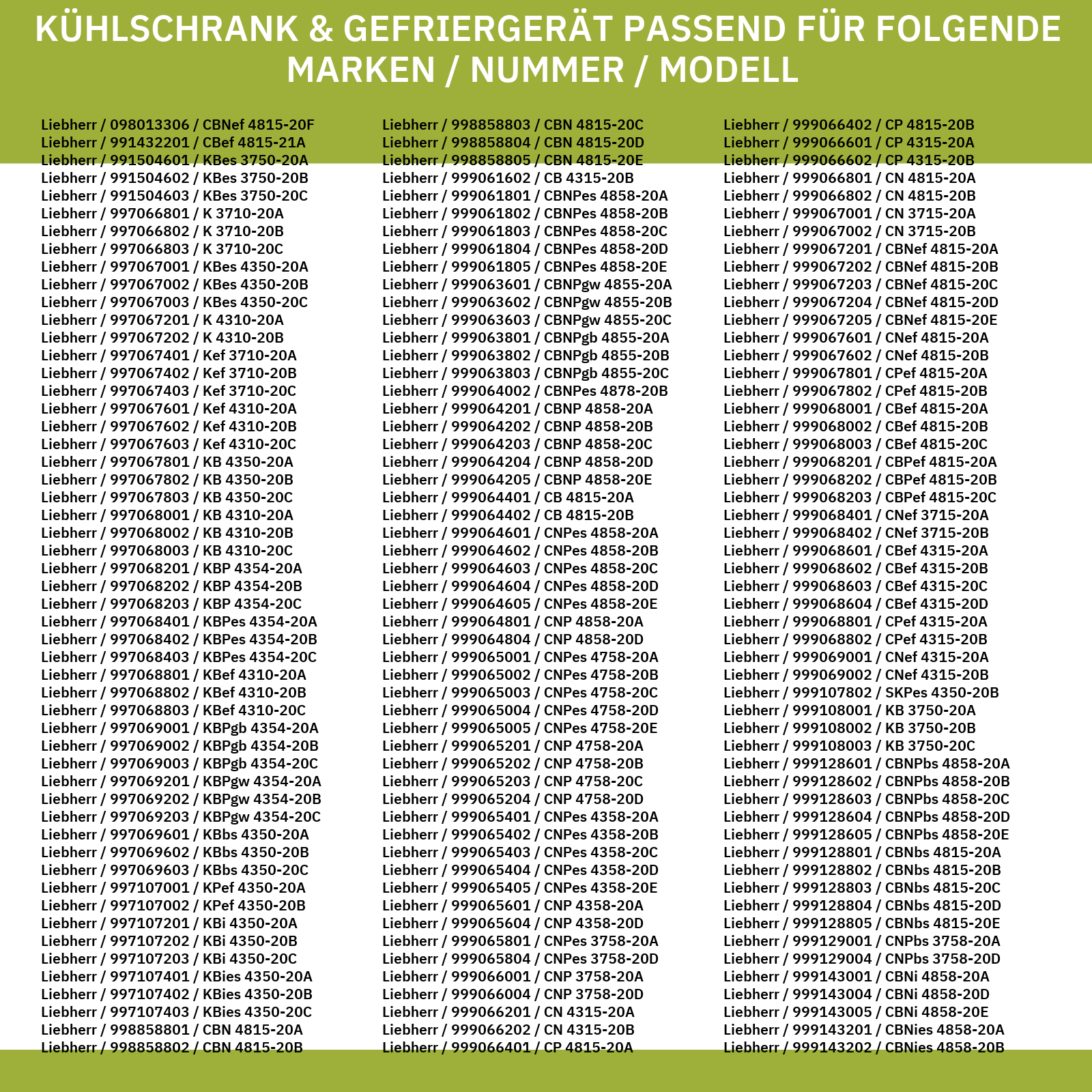 Kohlefilter LIEBHERR 9096342 45mmØ für Kühlschrank KühlGefrierKombination