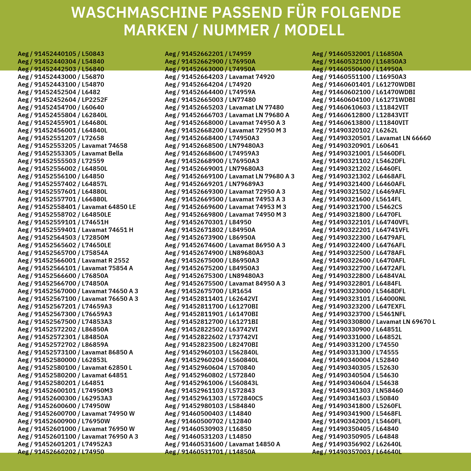Flusensiebeinsatz AEG 132715001/5 für Waschmaschine