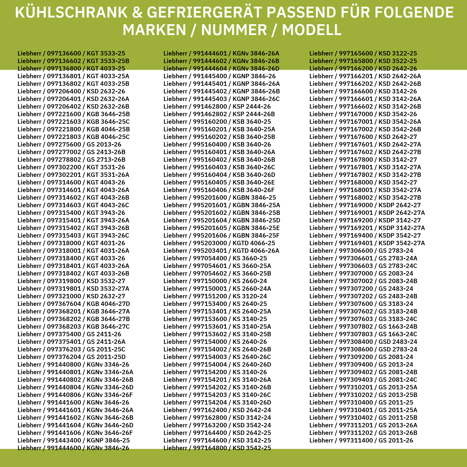 Türgriff LIEBHERR 7042614 für Gefrierschrank KühlGefrierKombination