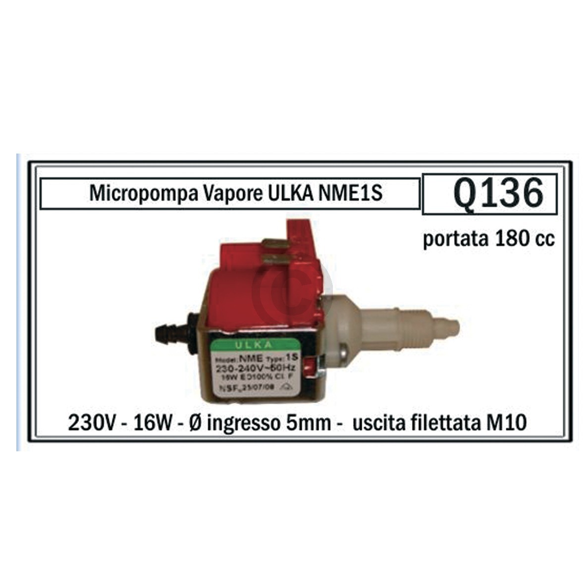 Pumpe Ulka NME1S 16W 230V Universal Alternative u.a. für Kaffeemaschine