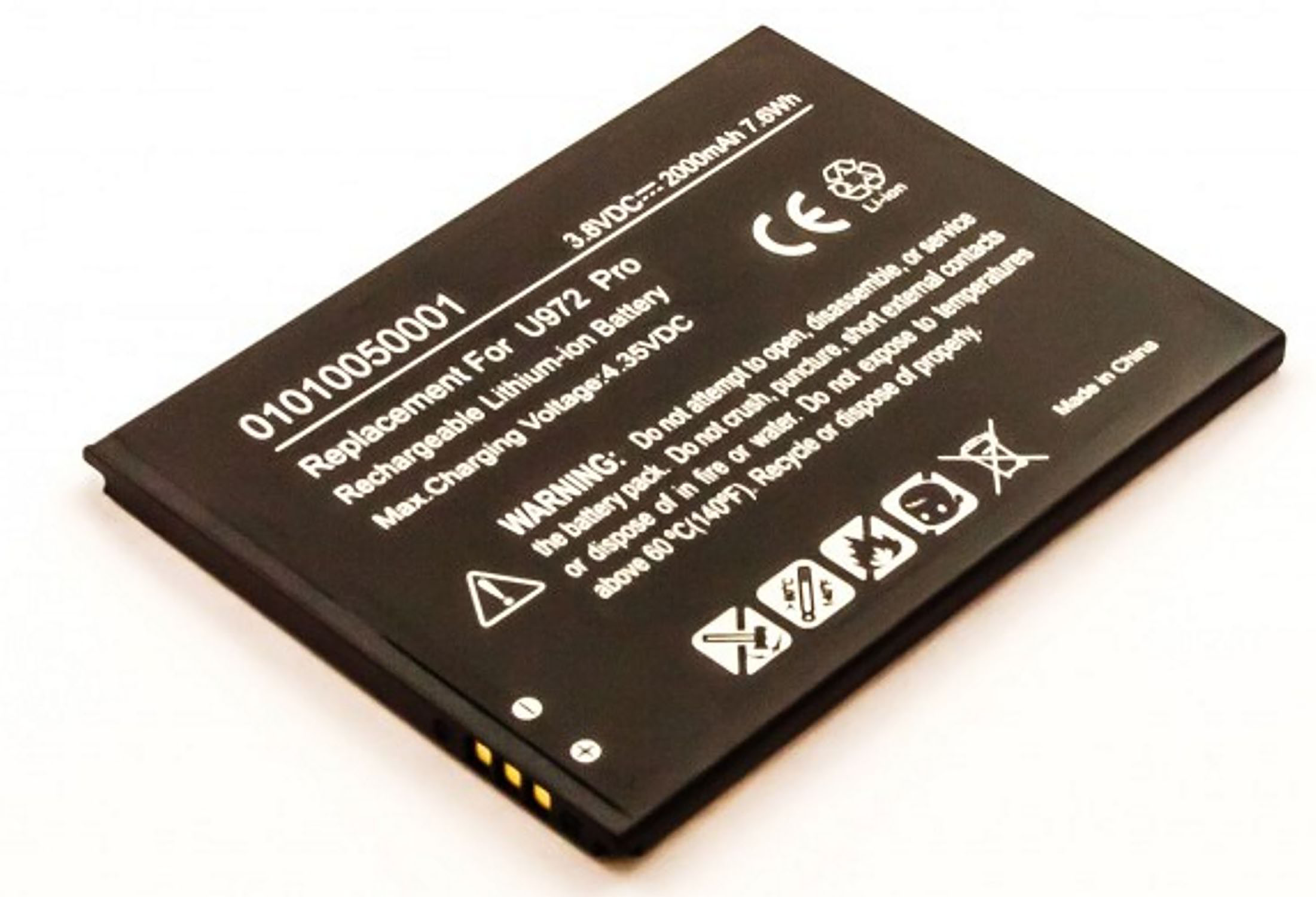 Akku kompatibel mit Hisense U972 Pro 3,00 Volt 2000 mAh 6,00 Wh Li-Ion Akku