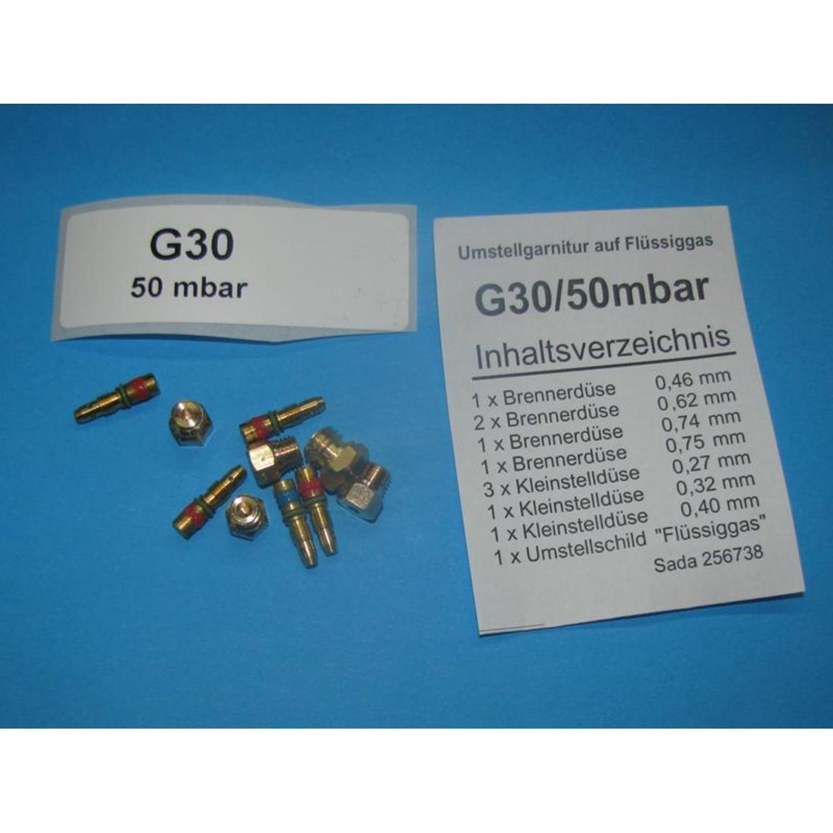 DUESENSATZ G30/50 4P+GP MOR kompatibel mit GORENJE 256738